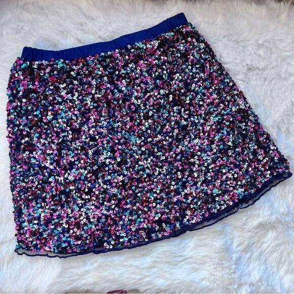 PEEK MULTICOLOR SEQUIN SKIRT L (8) - Picture 1 of 14